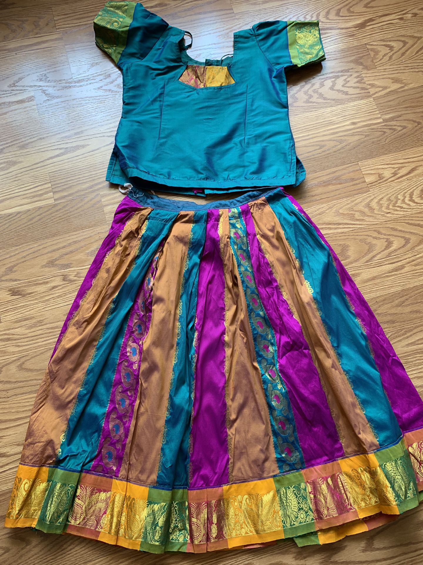 Traditional Indian skirt and blouse