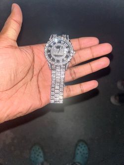 Bust Down Moissanite Watch