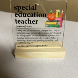Special Education Teacher Desk Sign 