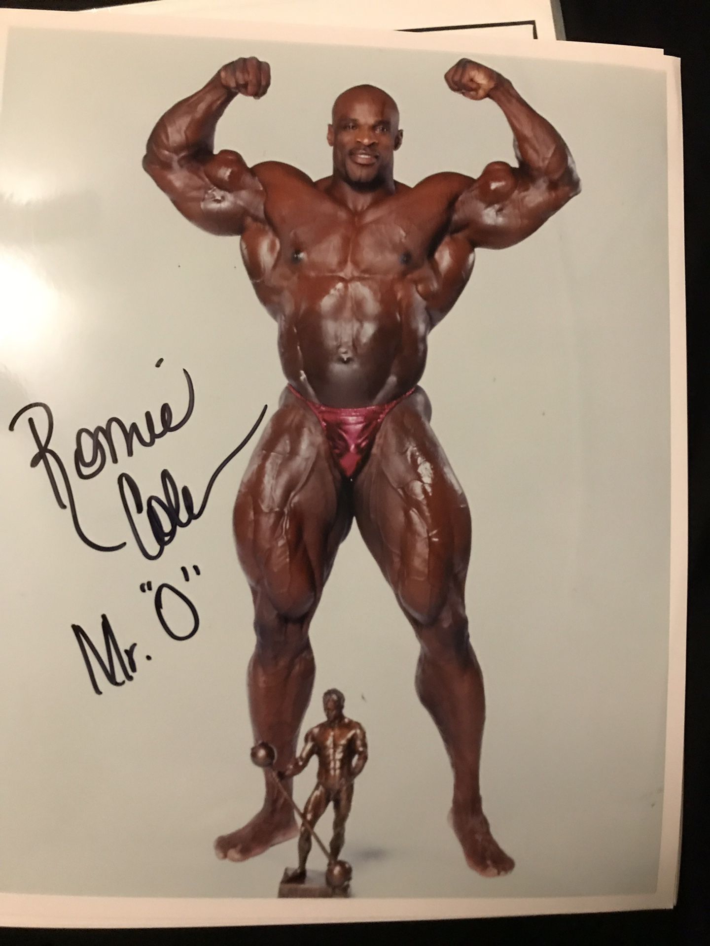 Bodybuilding autograph photos