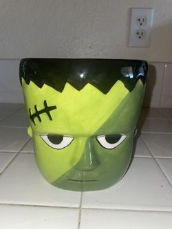 Frankenstein Halloween Candy Jar