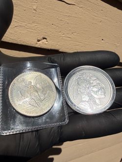Libertad & buffalo silver coin