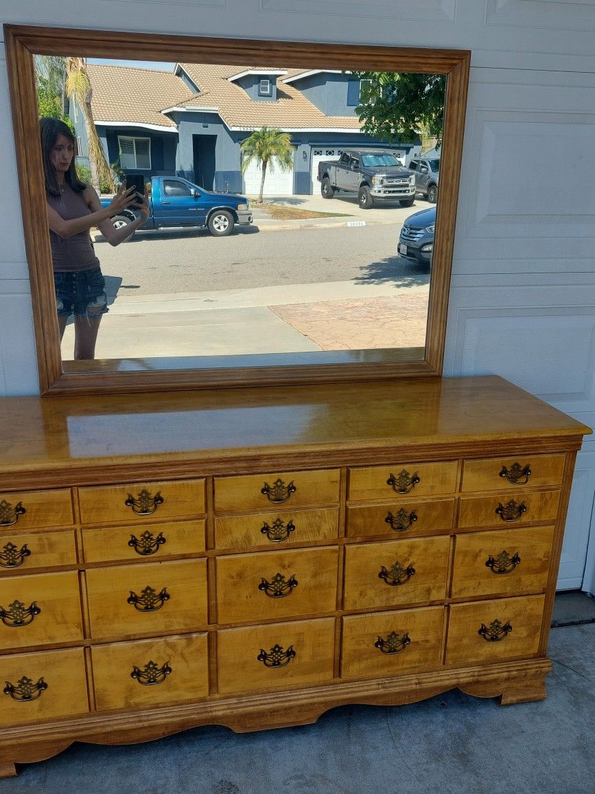 Vintage Mirror And Dresser