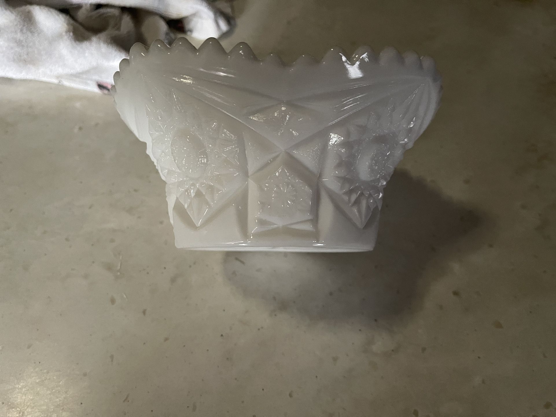 Milk Glass Candy Dish