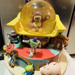 Rare ❤️ Disney Lotso Truck Buzz Lightyear Musical Snowglobe Water Globe 