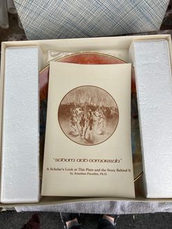 Sodom and gomorrah collector plate by Yiannis Koutsis