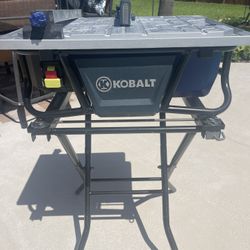 Kobalt Bench Tile Saw With Stand 
