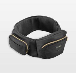 Tushbaby Original Hip Seat Baby Carrier Black & Gold | Storage Pockets