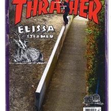 BAKER ELISSA STEAMER THRASHER COVER 8.25 HAND SIGNED SKATEBOARD DECK