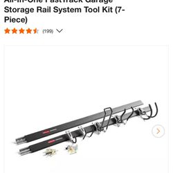 All-In-One FastTrack Garage Storage Rail System Tool Kit (7-Piece)