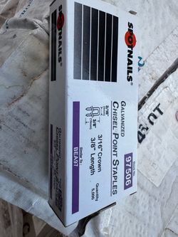 Spotnails Galvanized Chisel Point Staples 5000 Pack