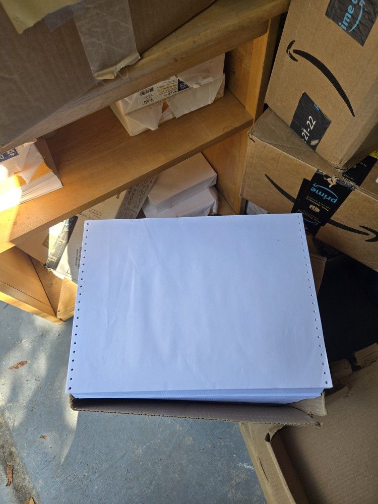 14 7/8 × 11 Continuous Feed Printer Paper 