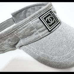 Authentic Chanel Sports Cotton Visor Hat OS