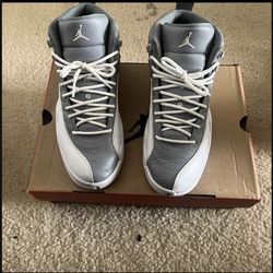 stealth / cool grey jordan 12s