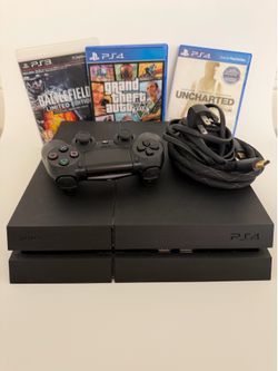Sony PS4 500GB Console with Controller & Games – Tested and Working
