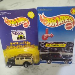 Hot Wheels 1996 23rd Annual MSRA Street Rods Association 1940 Woodie & Jiffy Lube 1967 PONTIAC GTO