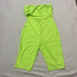 Slime Green Cutout Baddie Jumpsuit 