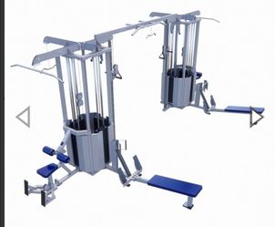 Powerlift 8 stack jungle gym equipment exercise fitness weight lat pull down / seated row machine