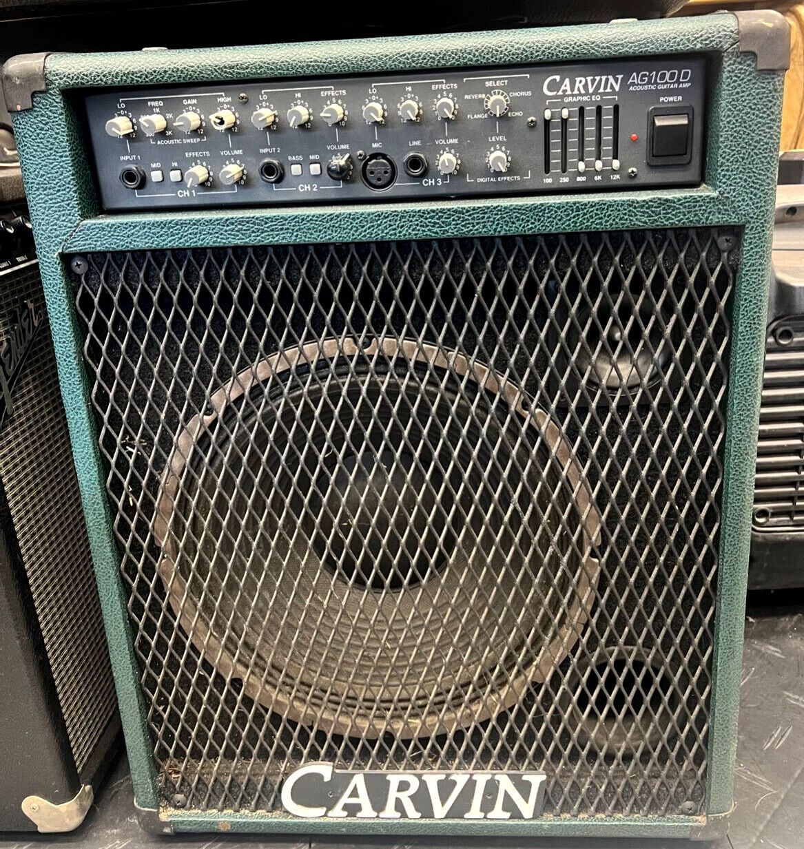 Carvin AG100D 100-Watt Acoustic Guitar Combo Amplifier Green Music Instruments We also have Fender Yamaha Marshall Gibson Roland Peavey Behringer Boss