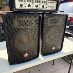 Speakers And Amplifier 