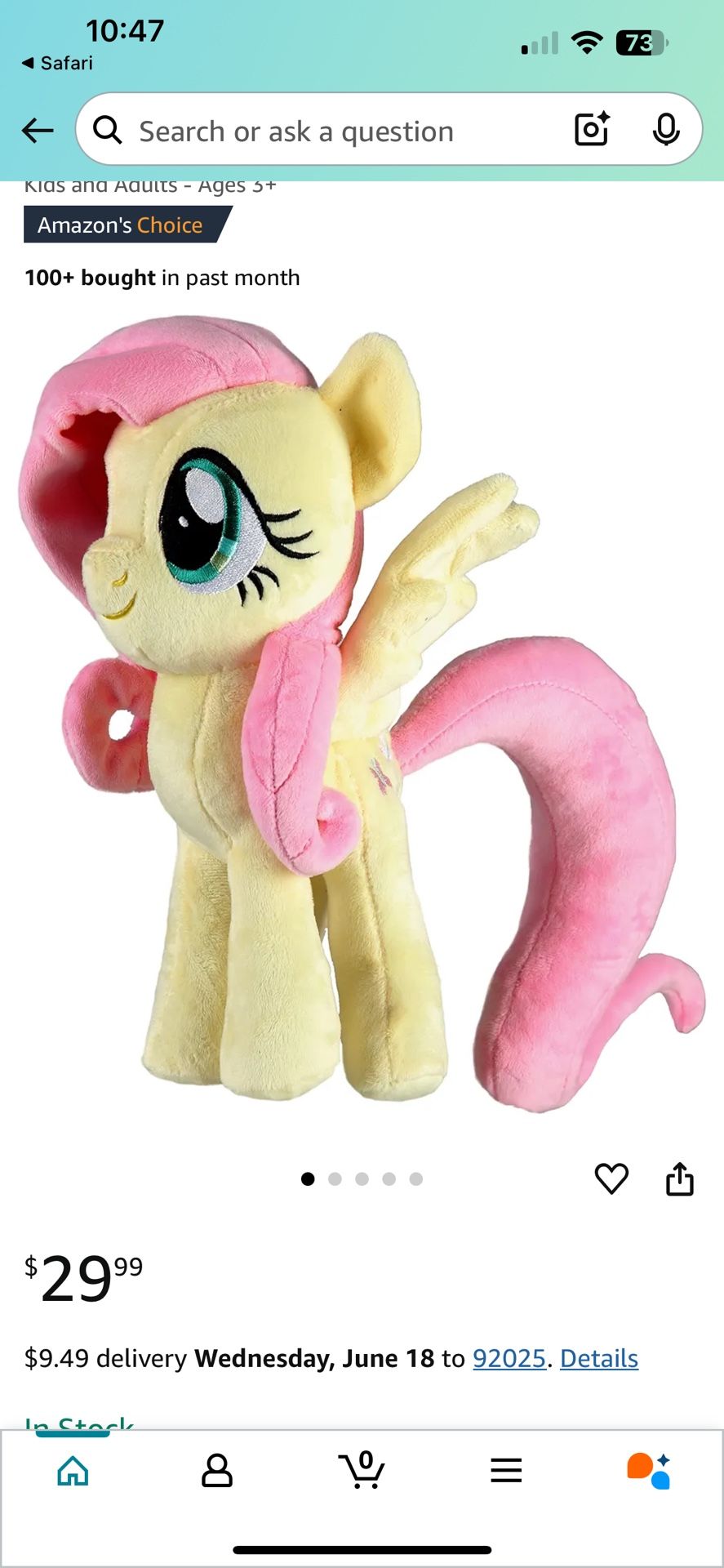 My Little Pony - Fluttershy Plush Toy