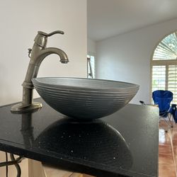 Sink, Countertop And Faucet 