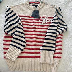 TOMMY HILFIGER  THE RUNWAY COLLECTION BRETON STRIPE JUMPER