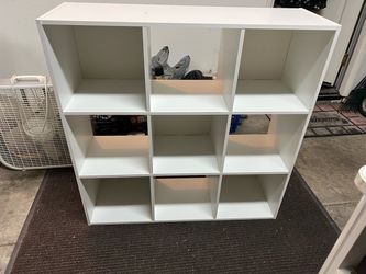 White 9-Cube Storage Organizer