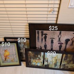 Wall Art Canvas Picture Framed Various To Hang Frame Print Home Decor Christmas Gift