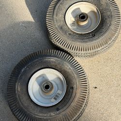 2-  10” Pneumatic Cart Wheels