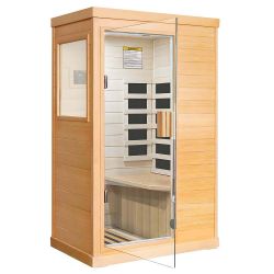 Outexer T-50C Indoor 1-Person Low EMF Far Infrared Sauna | Hemlock $599  Warehouse Address: 2745 Boone st  Columbia sc 29204 Behind DOLLAR TREE 【First