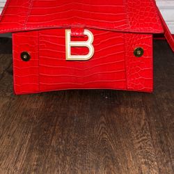 Balenciaga hourglass handbag Red