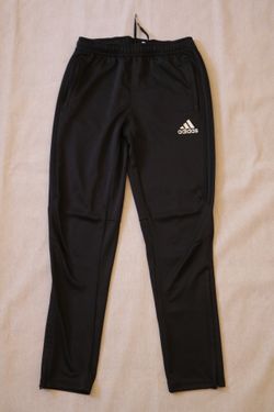 Adidas Climacool Track Pants Youth Boys Size L 13-14Y Black Zip Ankle Soccer