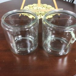 2 Open Large Jars