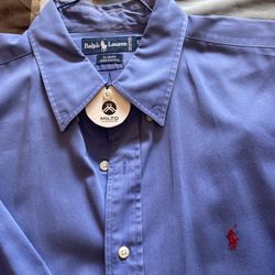 Ralph Lauren Men 2xl Dress Shirts Dry Cleaned Like New 