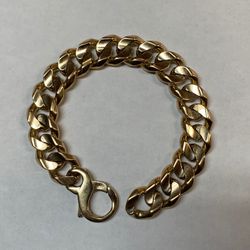 14K Yellow Gold Curb Cuban Link Bracelet (8.5”) - 88.8 Grams 