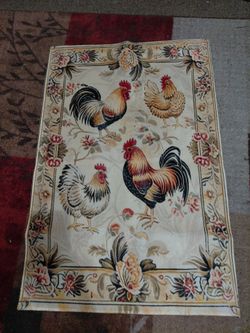New Rooster Area Rug 24x36 $20 obo