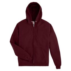 Hanes EcoSmart Full Zip Hoodie Maroon Men’s Large P180 New
