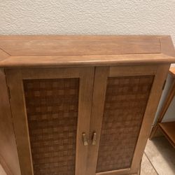 Mid Century 2 Door Console Cabinet 