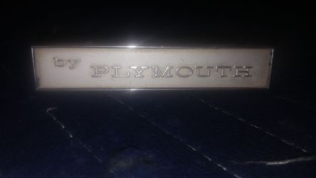 Early 70s Plymouth Barracuda trim /emblem