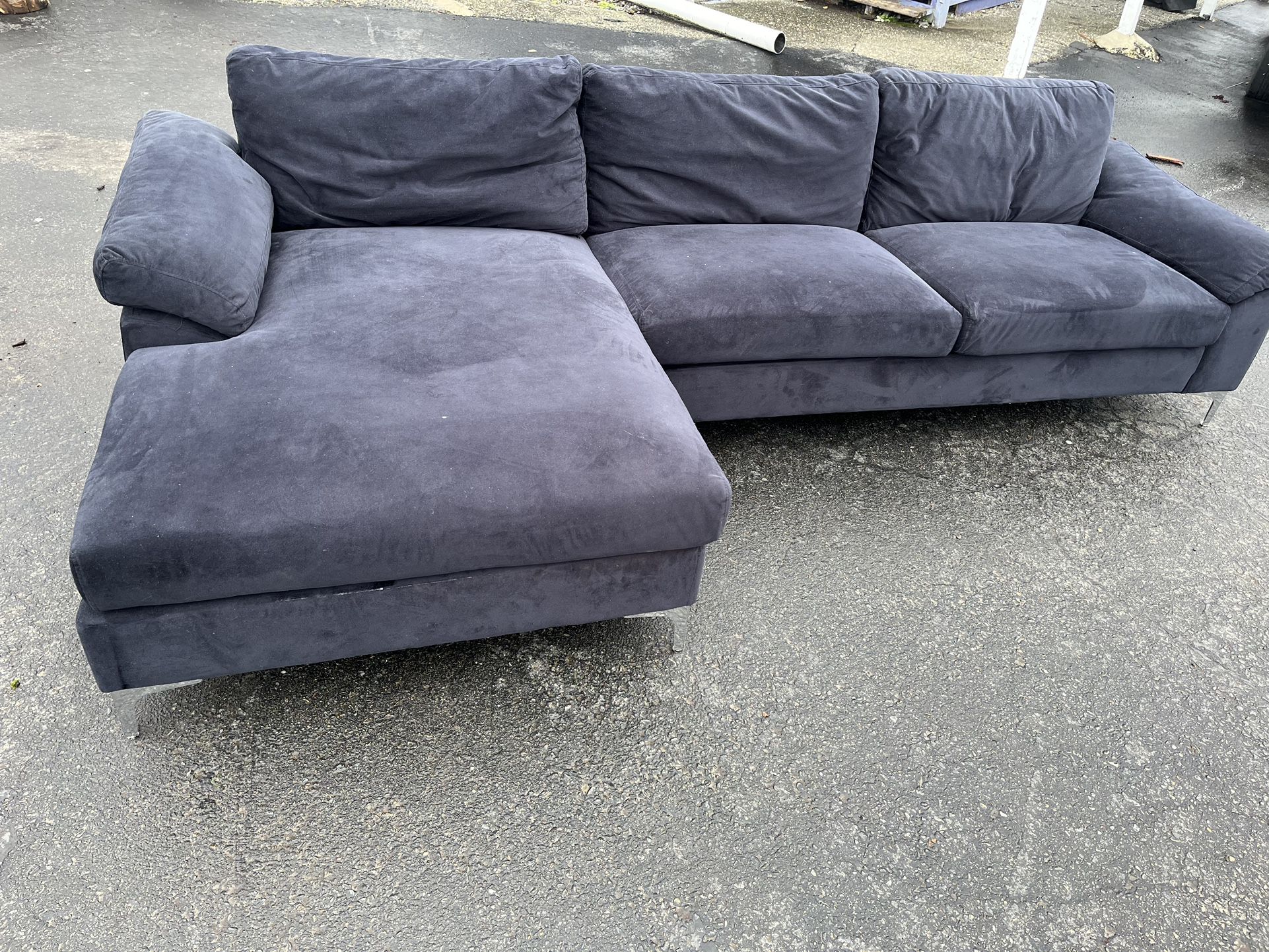 Velvet Sectional Couch
