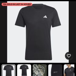Adidas Men's Train Essentials Feelready Training Tee Black Size M