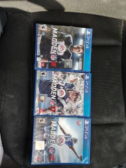 Ps4 Brand now tom Brady on the cover Madden 2018 like new Madden 2017 and like new Madden 2016