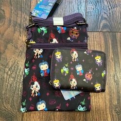 DINSEY VILLAINS FUNKO WALLET AND BAG