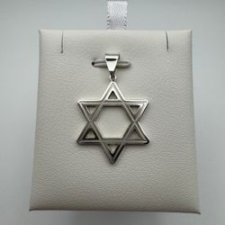 Star Of david pendant In 940 Sterling Silver