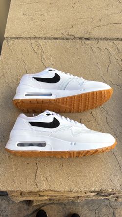 New Nike air max 1 ‘86 OG golf shoes white black Men’s 7, Youth 7y, Women’s 8.5