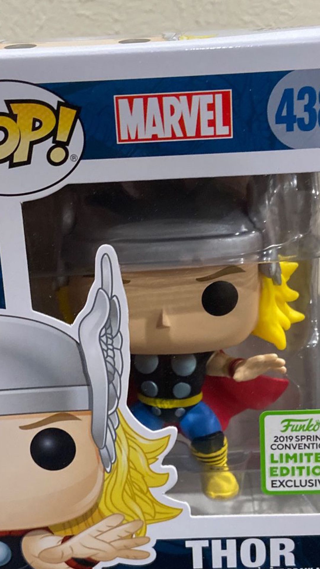 THOR marvel pop 438. Funko 2019 Convention. LIMITED EDITION EXCLUSIVE