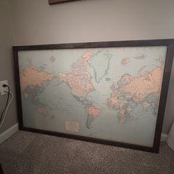 Framed World Map