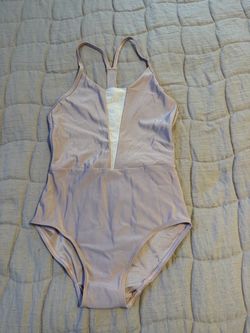 One-Piece dance leotard with Plunge Neckline