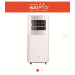 Vissani 6,000 BTU 115-Volt Smart Portable • Air Conditioner Cools 250 sq. ft. with Dehumidifier and Remote, Powered by Hubspace